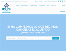 Tablet Screenshot of loyalinmobiliaria.com